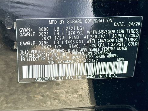 New 2026 Subaru Ascent Limited Bronze AWD/4WD image 43