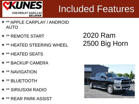 Used 2020 RAM 2500 Big Horn w/ Level 2 Equipment Group AWD/4WD image 3