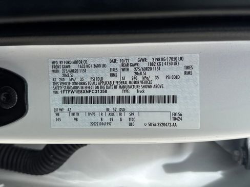 Used 2022 Ford F150 Platinum w/ Equipment Group 701A High AWD/4WD image 29