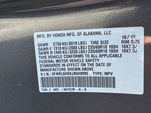 Used 2018 Honda Odyssey Touring image 30