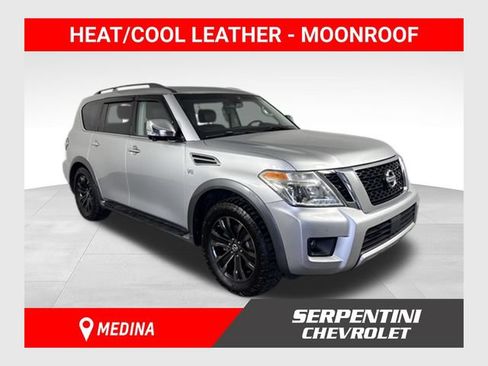 Used 2017 Nissan Armada Platinum w/ Captain Seat Package AWD/4WD image 1