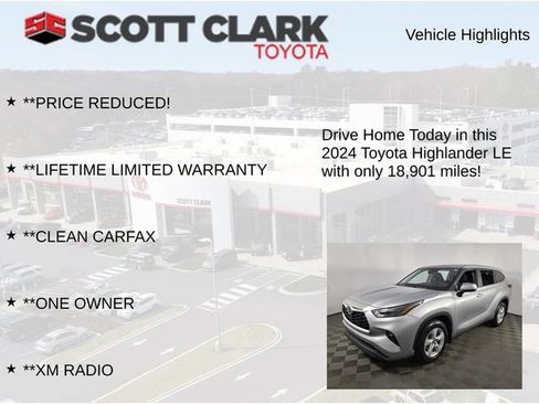Used 2024 Toyota Highlander LE AWD/4WD image 12