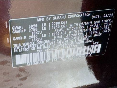 Used 2023 Subaru Outback Touring XT w/ Tech Package 2 image 43