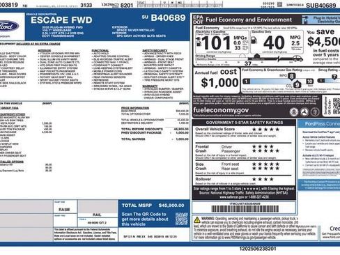 New 2025 Ford Escape SE w/ PHEV Premium Package FWD image 4