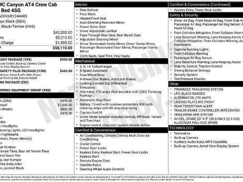 Used 2024 GMC Canyon AT4 w/ Technology Package AWD/4WD image 16