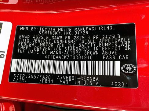 New 2026 Toyota Camry LE FWD image 21