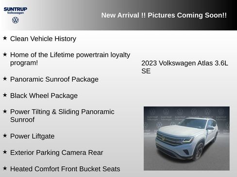 Used 2023 Volkswagen Atlas SE w/ Panoramic Sunroof Package FWD image 6