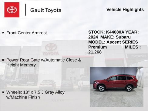 Used 2024 Subaru Ascent Premium w/ Convenience Package AWD/4WD image 6