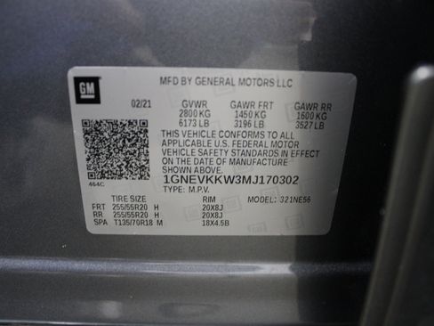 Used 2021 Chevrolet Traverse Premier w/ LPO, Cargo Package image 51