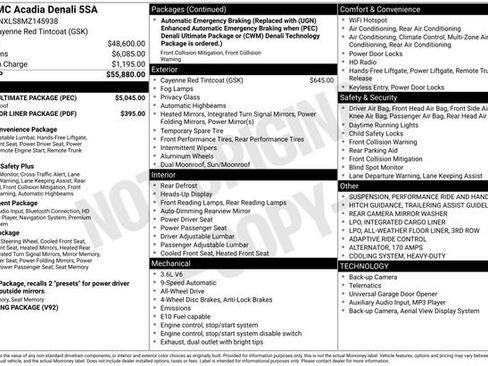 Used 2021 GMC Acadia Denali w/ Denali Ultimate Package image 44