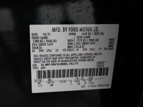 Used 2021 Lincoln Nautilus Reserve image 59