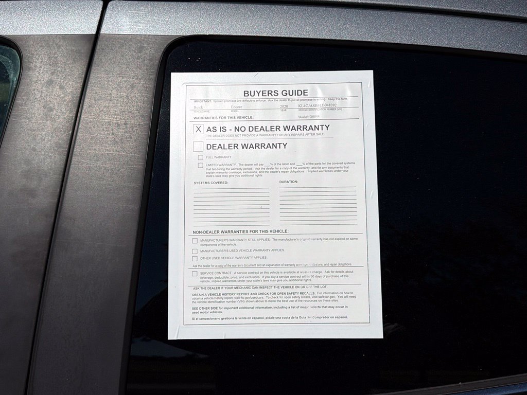 Used 2020 Buick Encore Preferred w/ LPO, Road Trip Package FWD image 12