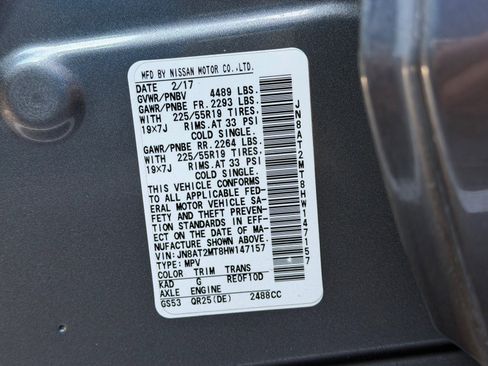 Used 2017 Nissan Rogue SL w/ SL Premium Package FWD image 12