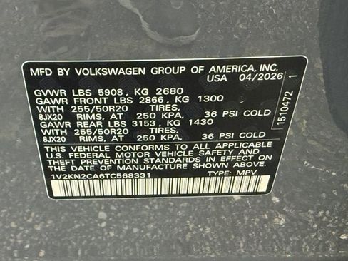 New 2026 Volkswagen Atlas SE AWD/4WD image 19