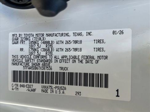 New 2026 Toyota Tundra Limited image 20