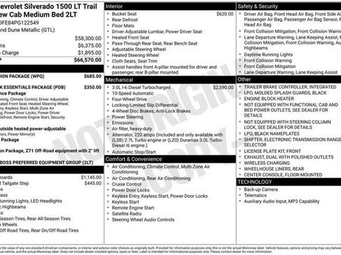 Certified 2023 Chevrolet Silverado 1500 LT Trail Boss w/ Protection Package AWD/4WD image 6