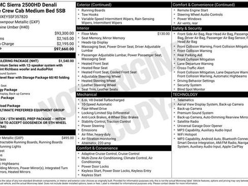 Used 2025 GMC Sierra 2500 Denali Ultimate w/ Max Trailering Package AWD/4WD image 63