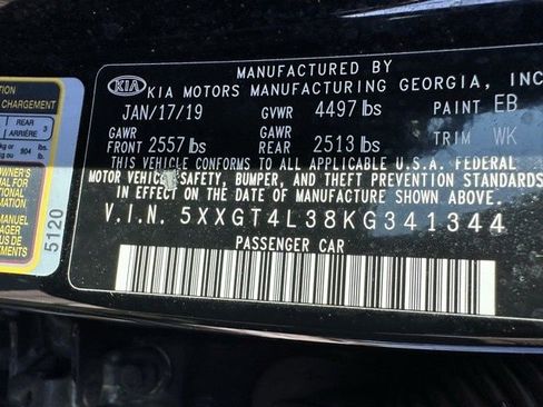 Certified 2019 Kia Optima LX image 37