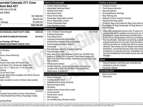 Used 2019 Chevrolet Colorado Z71 AWD/4WD image 50