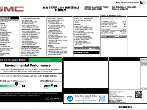 Used 2026 GMC Sierra 2500 Denali Ultimate AWD/4WD image 7