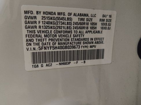 Used 2016 Honda Pilot EX image 33