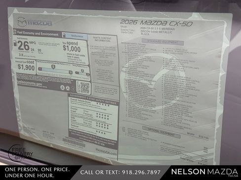 New 2026 MAZDA CX-50 Meridian Edition w/ Weather Package AWD/4WD image 16