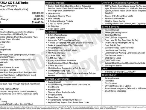 Used 2023 MAZDA CX-5 AWD 2.5 Turbo image 3