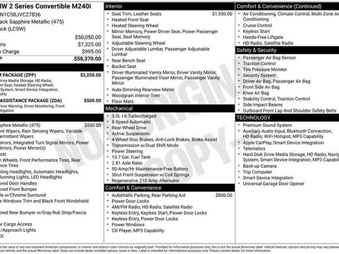 Used 2018 BMW M240i Convertible image 30