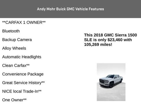 Used 2018 GMC Sierra 1500 SLE w/ Black Pack AWD/4WD image 4