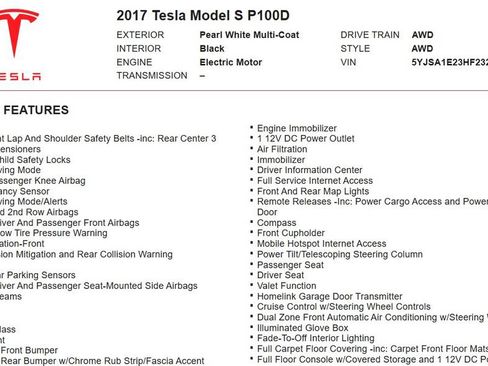Used 2017 Tesla Model S 100D AWD/4WD image 17