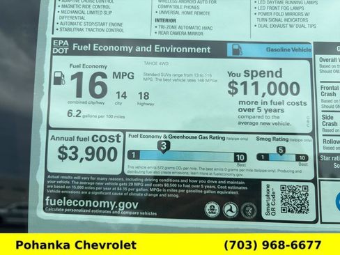 New 2026 Chevrolet Tahoe High Country AWD/4WD image 48