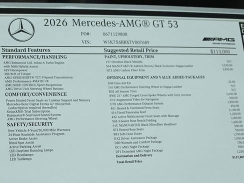 New 2026 Mercedes-Benz AMG GT 53 image 37