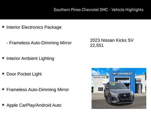 Used 2023 Nissan Kicks SV w/ Interior Electronics Package image 12