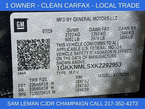 Used 2019 GMC Acadia SLT w/ LPO, Floor Liner Package image 34