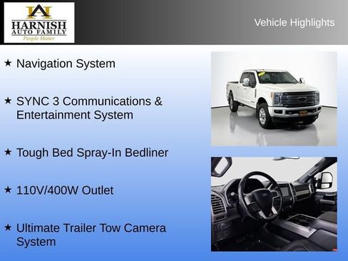 Used 2018 Ford F350 Platinum w/ Platinum Ultimate Package AWD/4WD image 7
