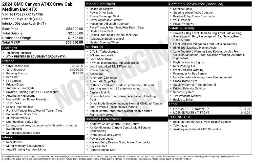 Used 2024 GMC Canyon AT4X AWD/4WD image 3