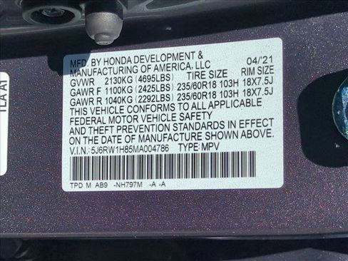 Used 2021 Honda CR-V EX-L image 13