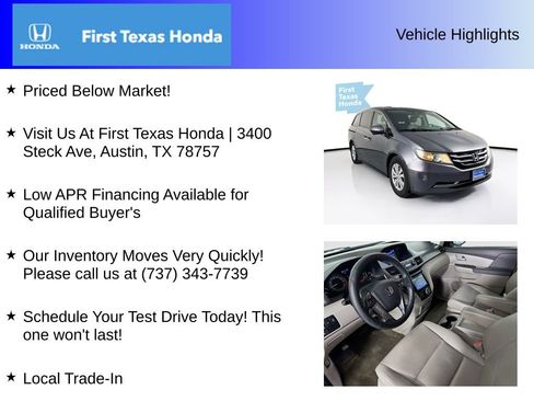 Used 2014 Honda Odyssey EX-L image 5
