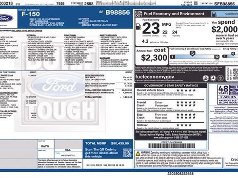 Used 2025 Ford F150 Platinum w/ Equipment Group 703A Plus AWD/4WD image 20