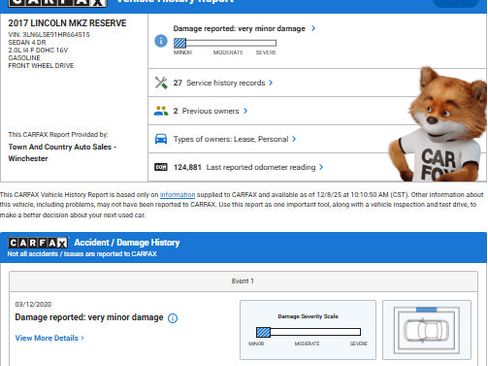 Used 2017 Lincoln MKZ Reserve w/ Climate Package image 48