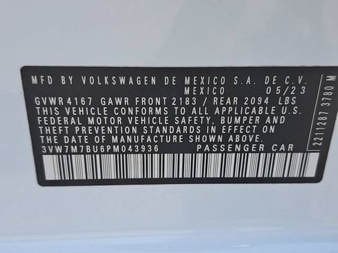 Certified 2023 Volkswagen Jetta SE FWD image 36