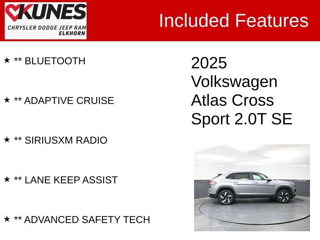 Used 2025 Volkswagen Atlas Cross Sport SE FWD image 4