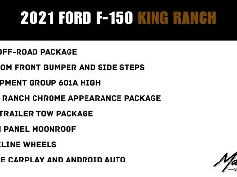 Used 2021 Ford F150 King Ranch w/ Equipment Group 601A High AWD/4WD image 2
