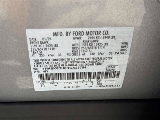 Used 2024 Ford Explorer XLT AWD/4WD image 35
