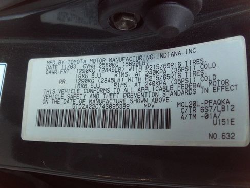 Used 2004 Toyota Sienna XLE image 19