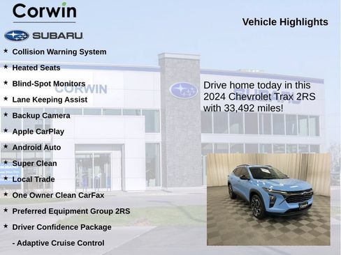 Used 2024 Chevrolet Trax RS w/ Driver Confidence Package FWD image 6