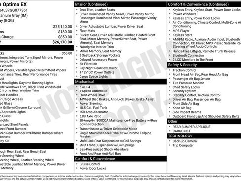 Used 2016 Kia Optima EX image 20