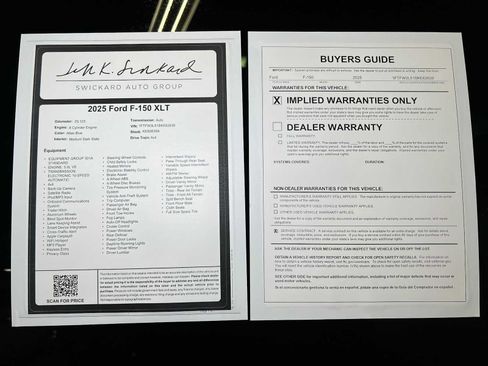 Used 2025 Ford F150 XLT w/ Equipment Group 301A Standard AWD/4WD image 42