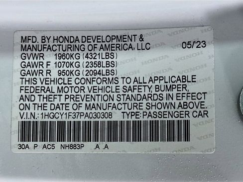 Certified 2023 Honda Accord EX image 33