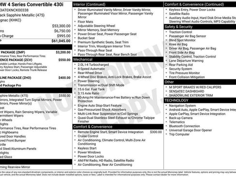Used 2022 BMW 430i Convertible w/ M Sport Package RWD image 6